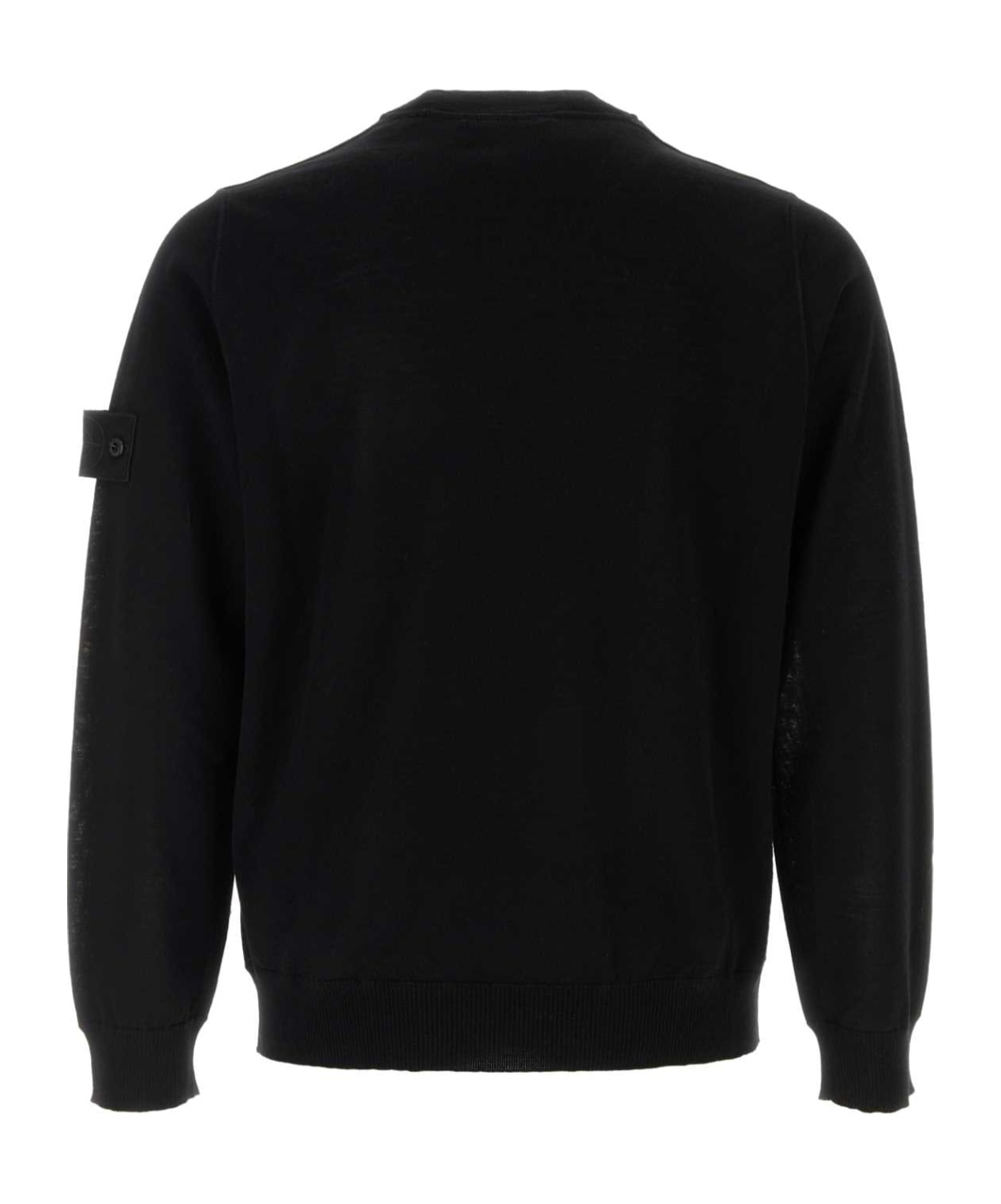 Shop Stone Island Compass-badge Sweater In Black