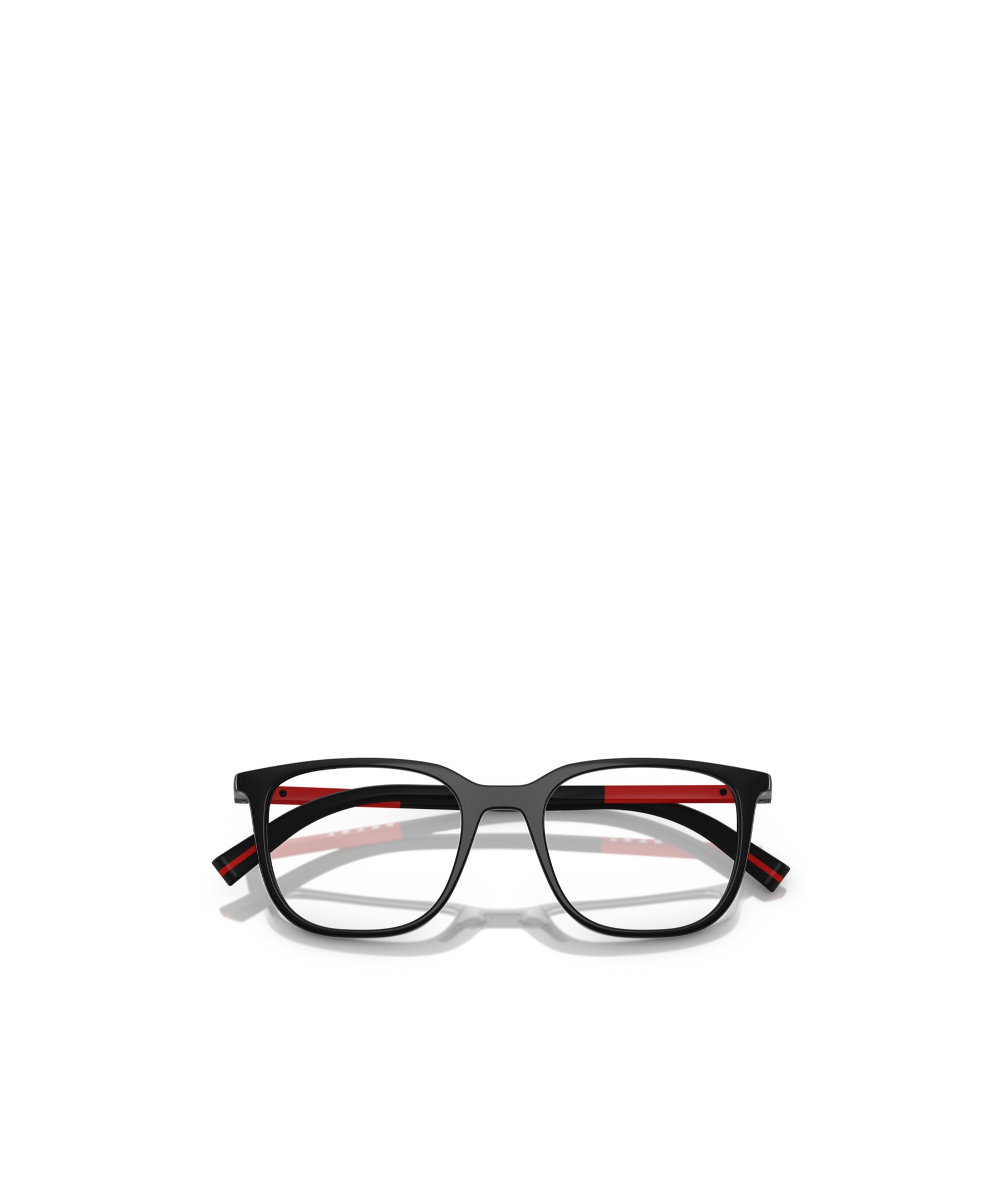 Prada Linea Rossa Ps 04rv Czh1o1 Blu Trasparente Glasses In Black