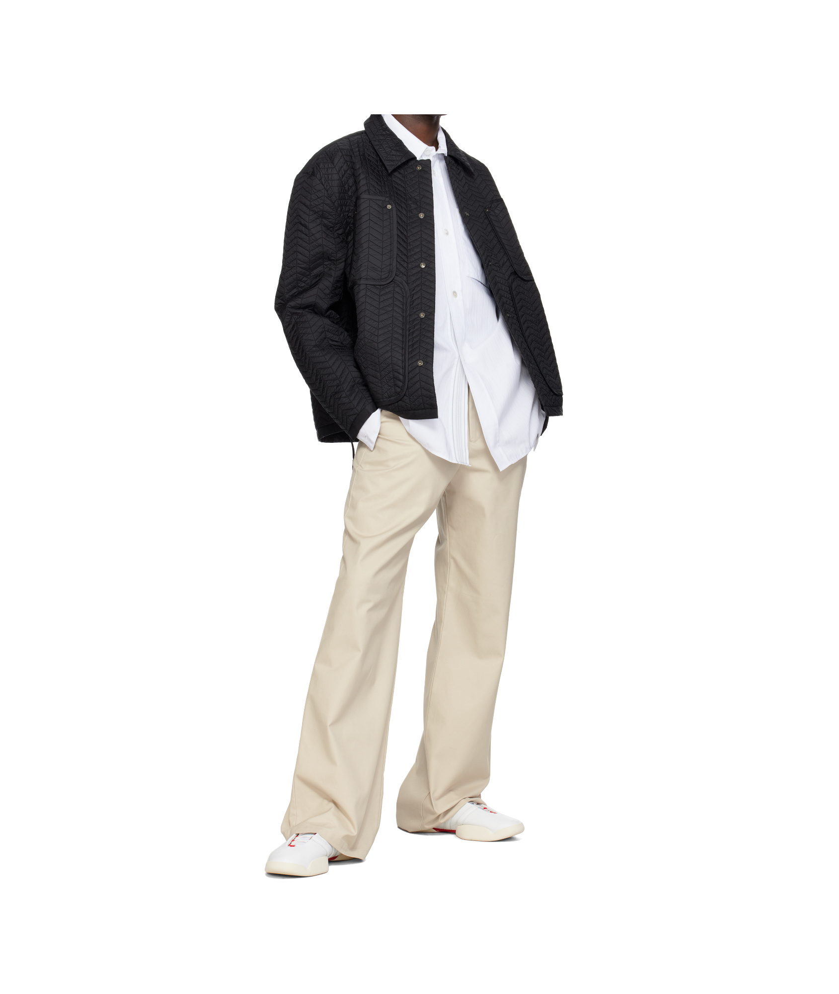 Craig Green Quilted Worker Jacket In Black