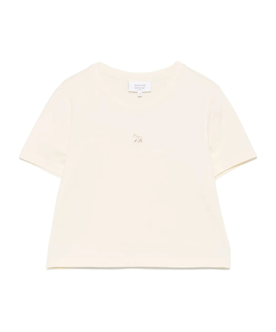 Shop Maison Kitsuné Baby Fox-patch T-shirt In White