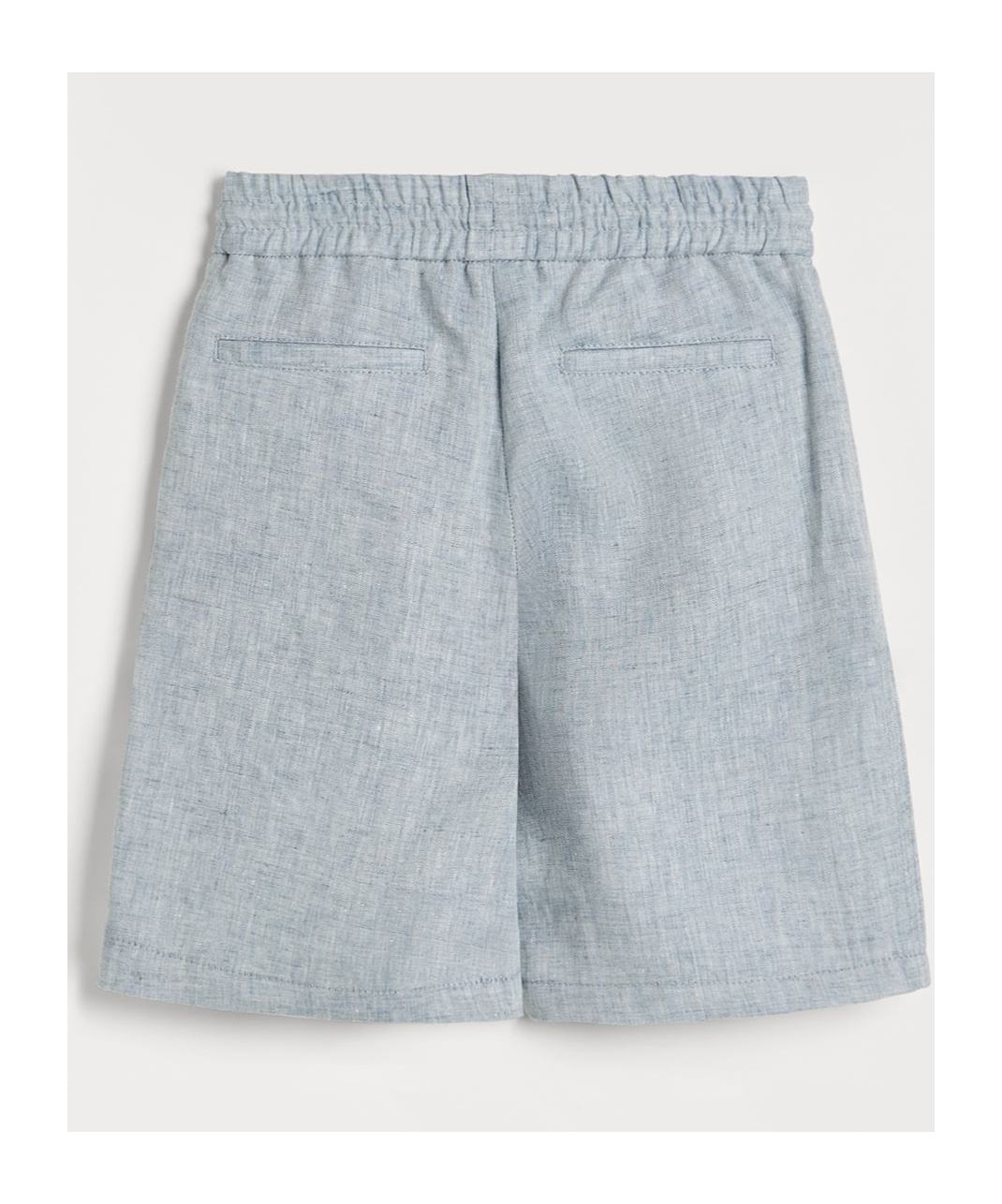 Brunello Cucinelli Linen Shorts In Gray