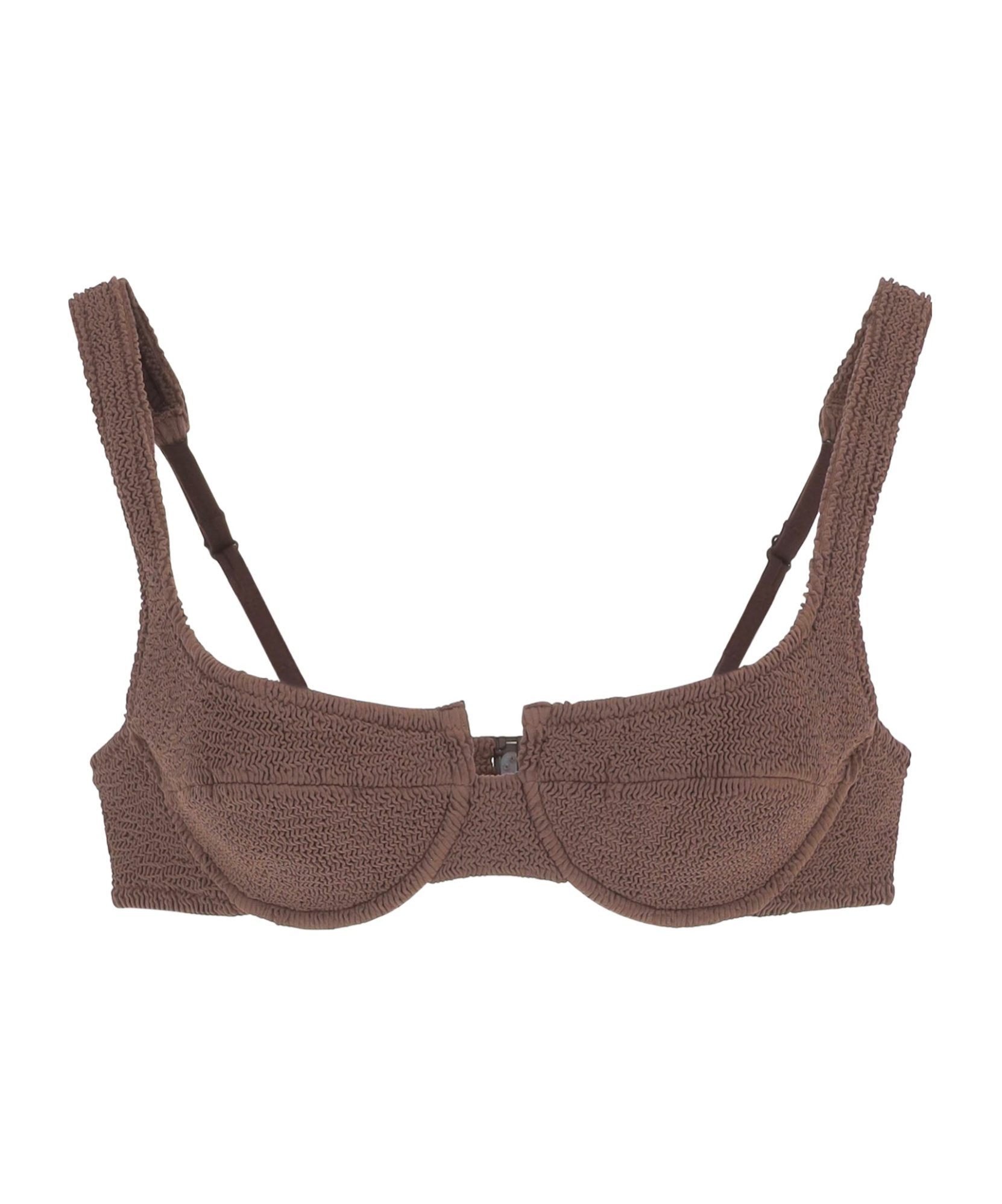 Mc2 Saint Barth Bikini Top In Brown