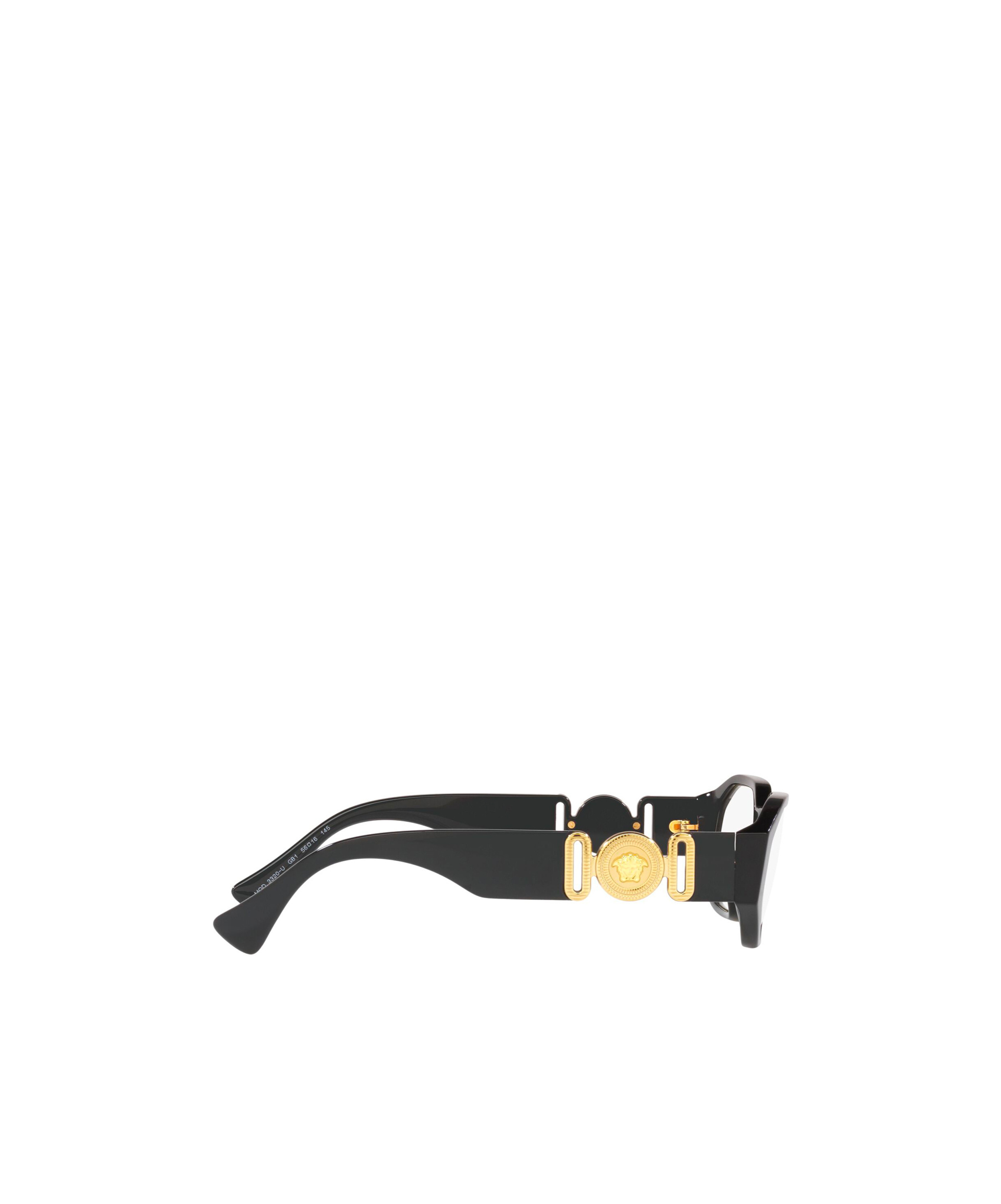 Versace 56mm Irregular Optical Glasses In Black