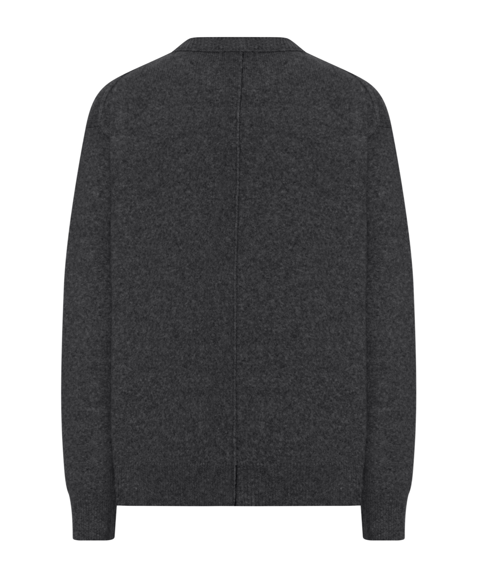 Roberto Collina Crew Neck Sweater In Melange Effect Wool In Gray