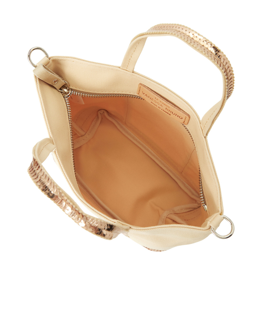 Vanessa Bruno Logo Cross-body Bag In Nude
