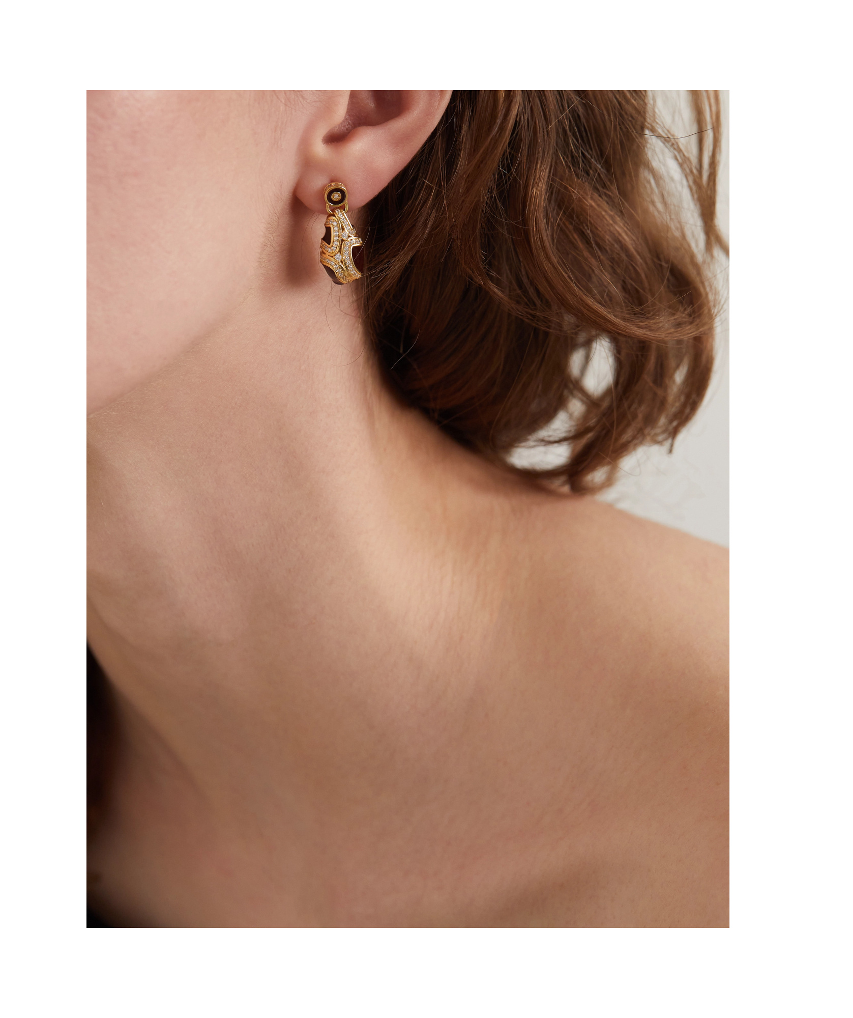 Bottega Veneta Tear Drop Earrings In Yellow