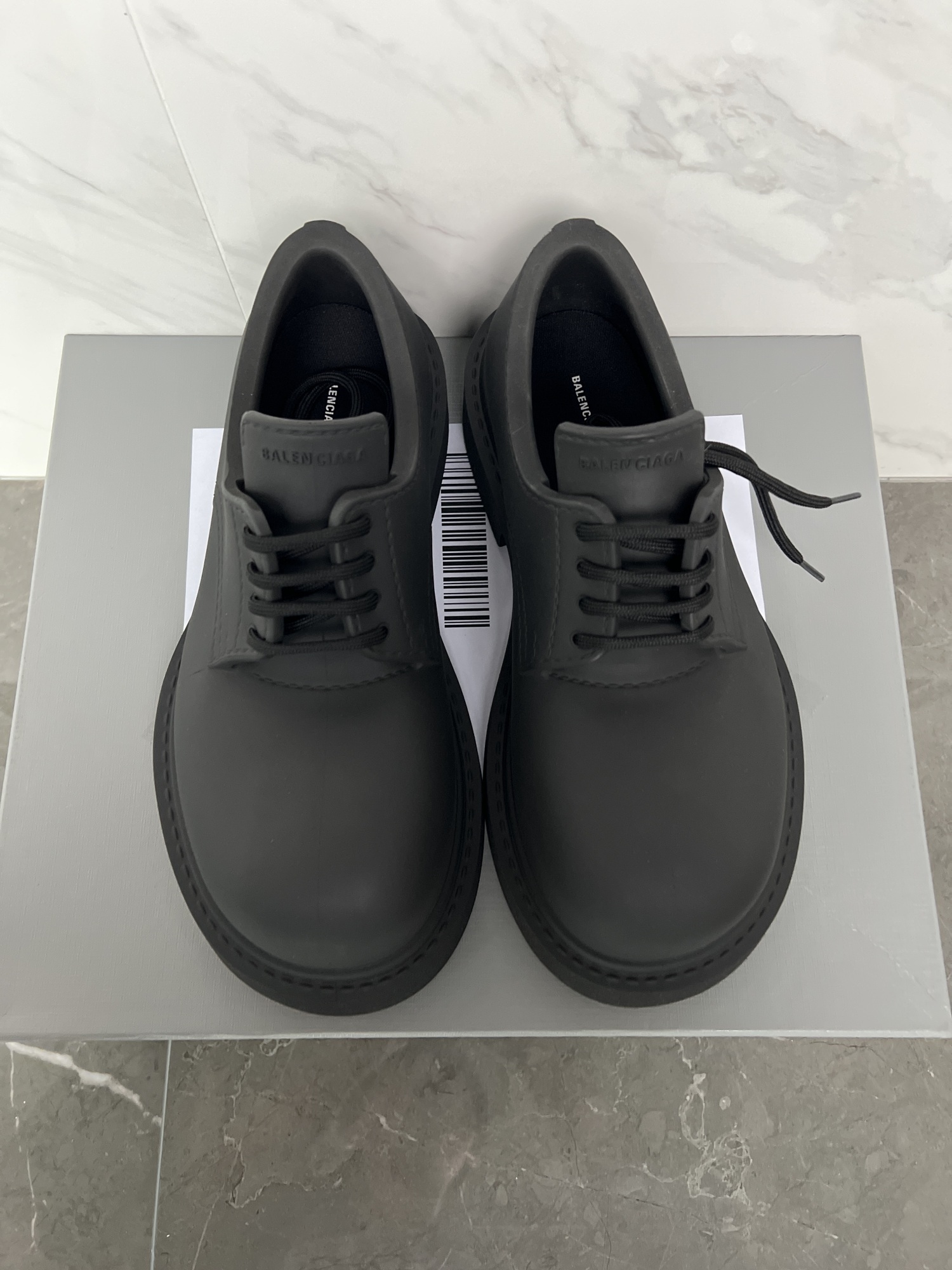 Balenciaga Xl Army Derby Shoes Full Eva In Black