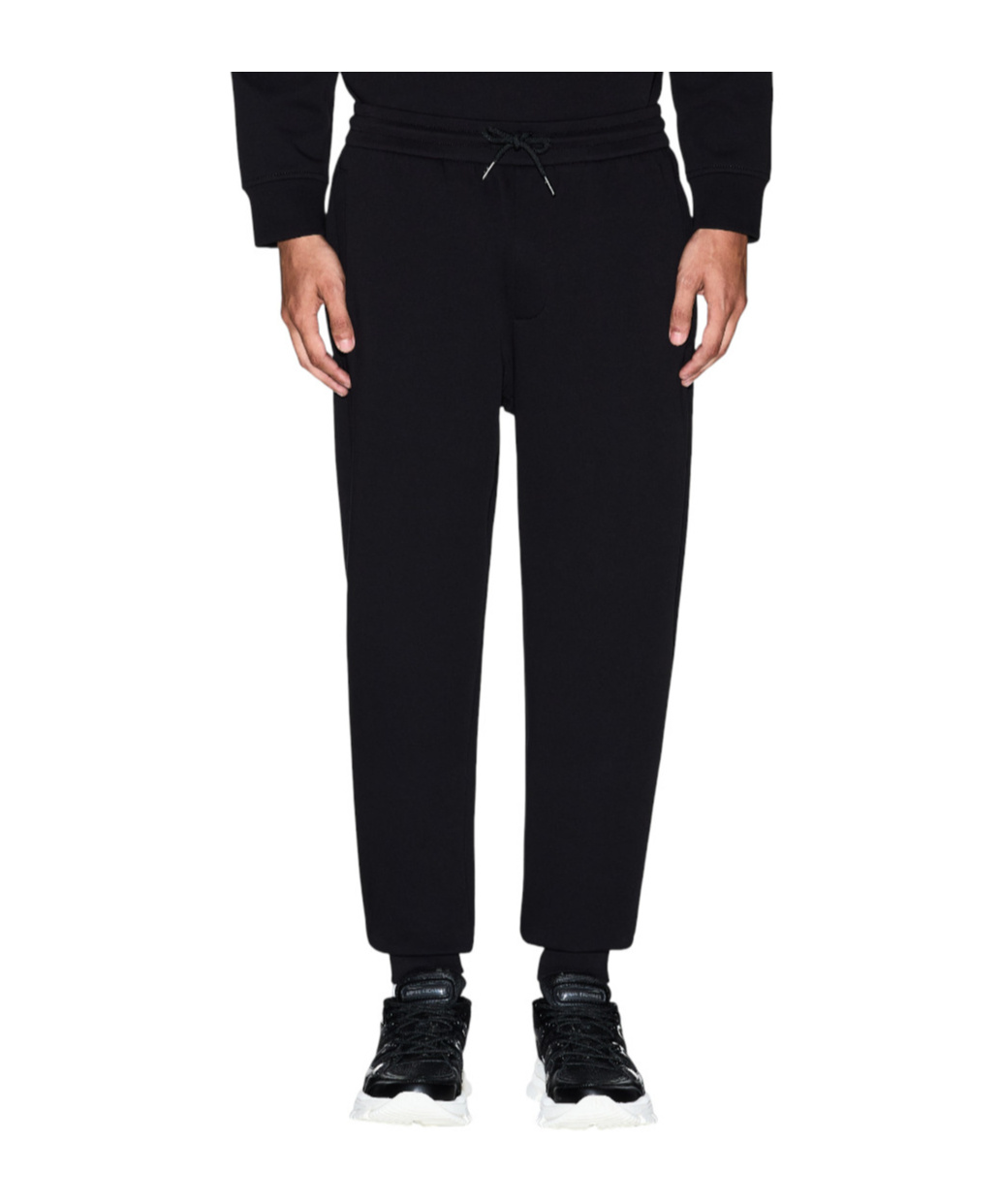 Armani Exchange Drawstring Sweatpants In Black