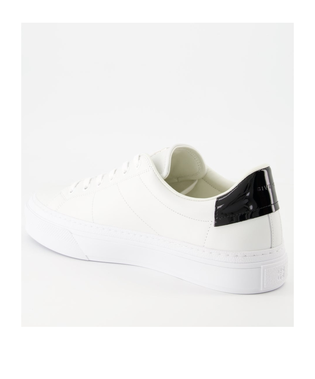 Givenchy Men Leather Sneakers With 4g Metal Logo In White