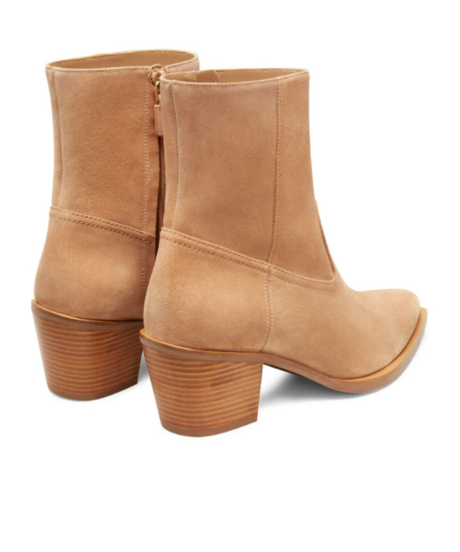 Stuart Weitzman Thick Heeled Short Boots In Brown