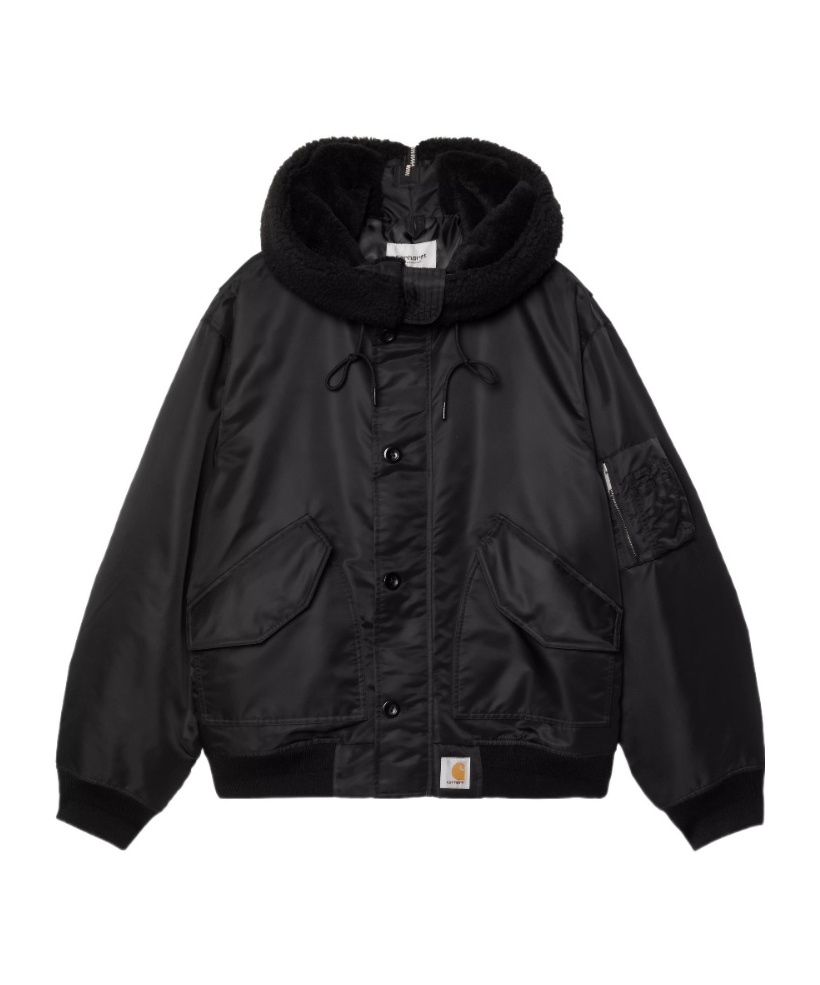 Carhartt Oltera Hooded Jacket In Black