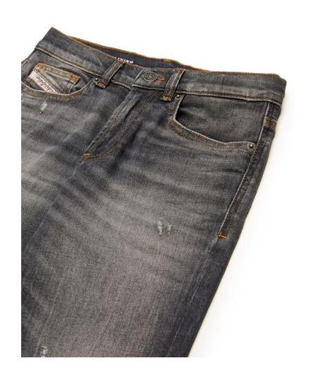 DIESEL DIESEL KIDS DISTRESSED TAPERED JEANS