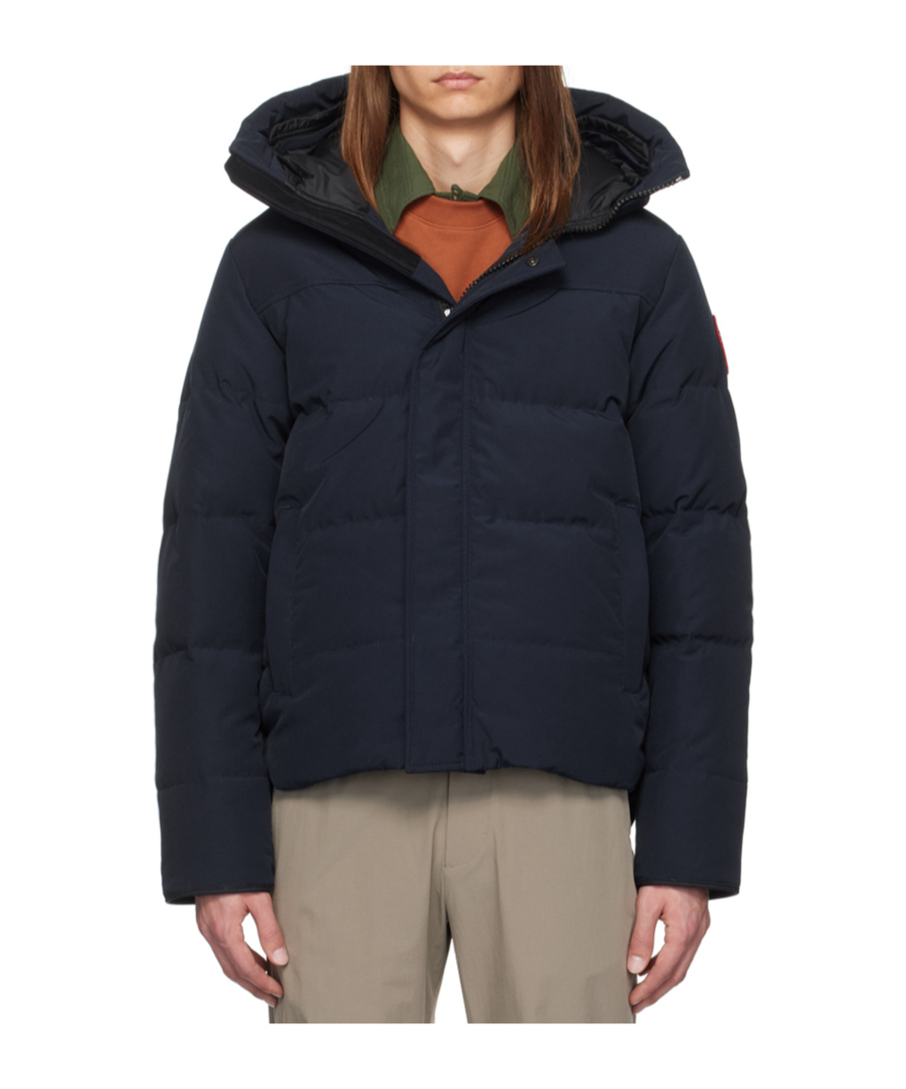 Canada Goose Macmillan Embroidered Logo Down Jacket In Black
