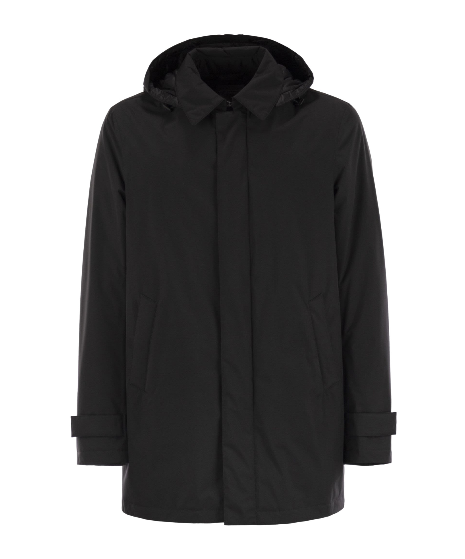 Herno Men Waterproof 2-layer Laminar Fabric In Black