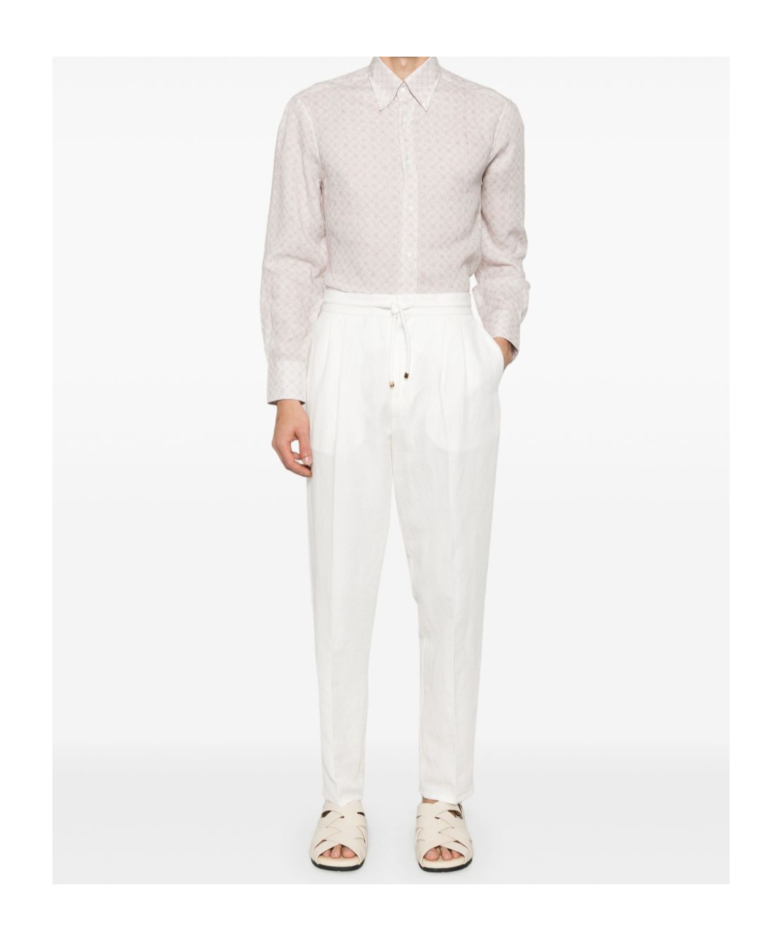 Brunello Cucinelli Long-sleeved Shirt In White