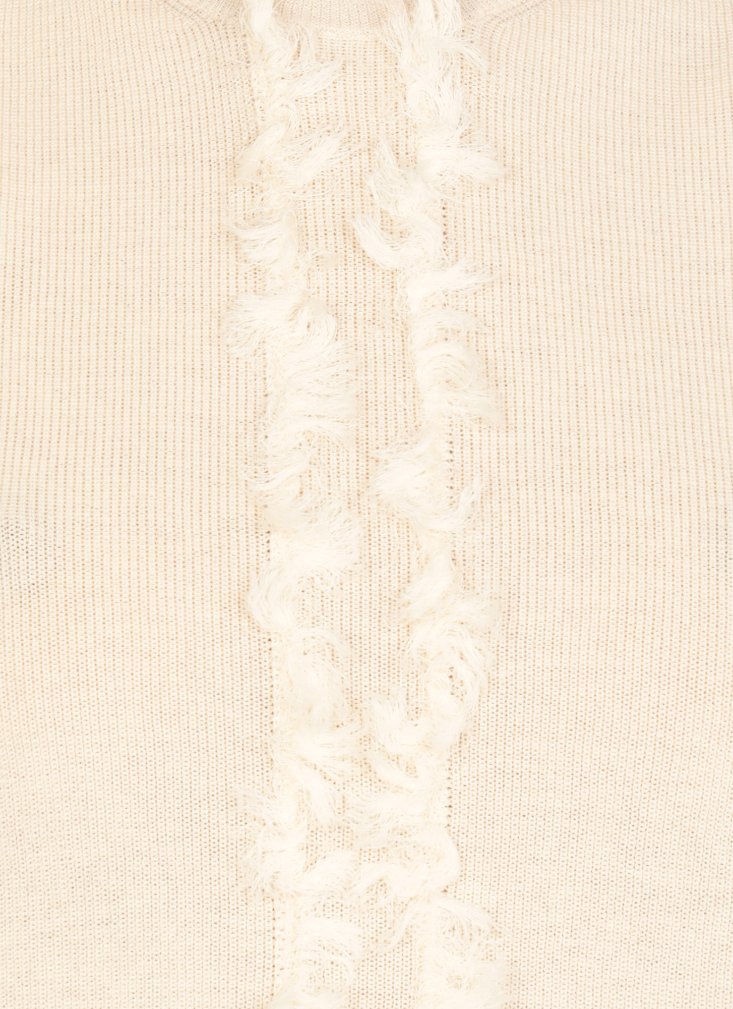 Uma Wang Sweater With Fringes In Offwhite