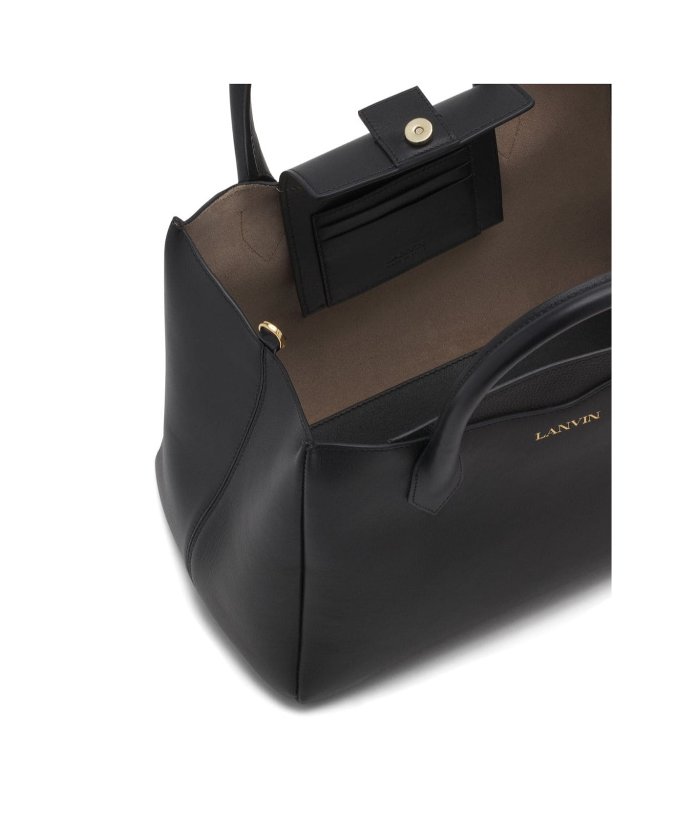 Shop Lanvin Double Handle Shoulder Bag