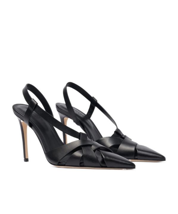 Scarosso 85mm Athena Strappy Pumps In Black