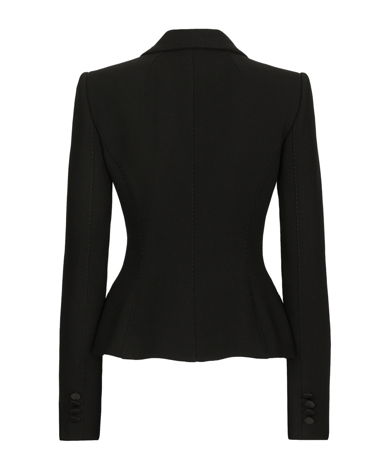 Shop Dolce & Gabbana Virgin Wool-blend Blazer In Black