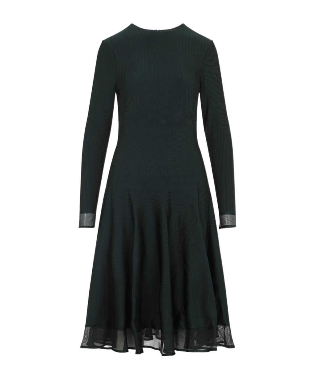 Ralph Lauren Crewneck Long-sleeve Jumper Day Dress In Black