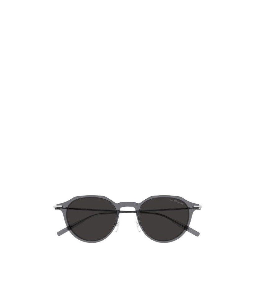 Montblanc Round-frame Sunglasses In Black
