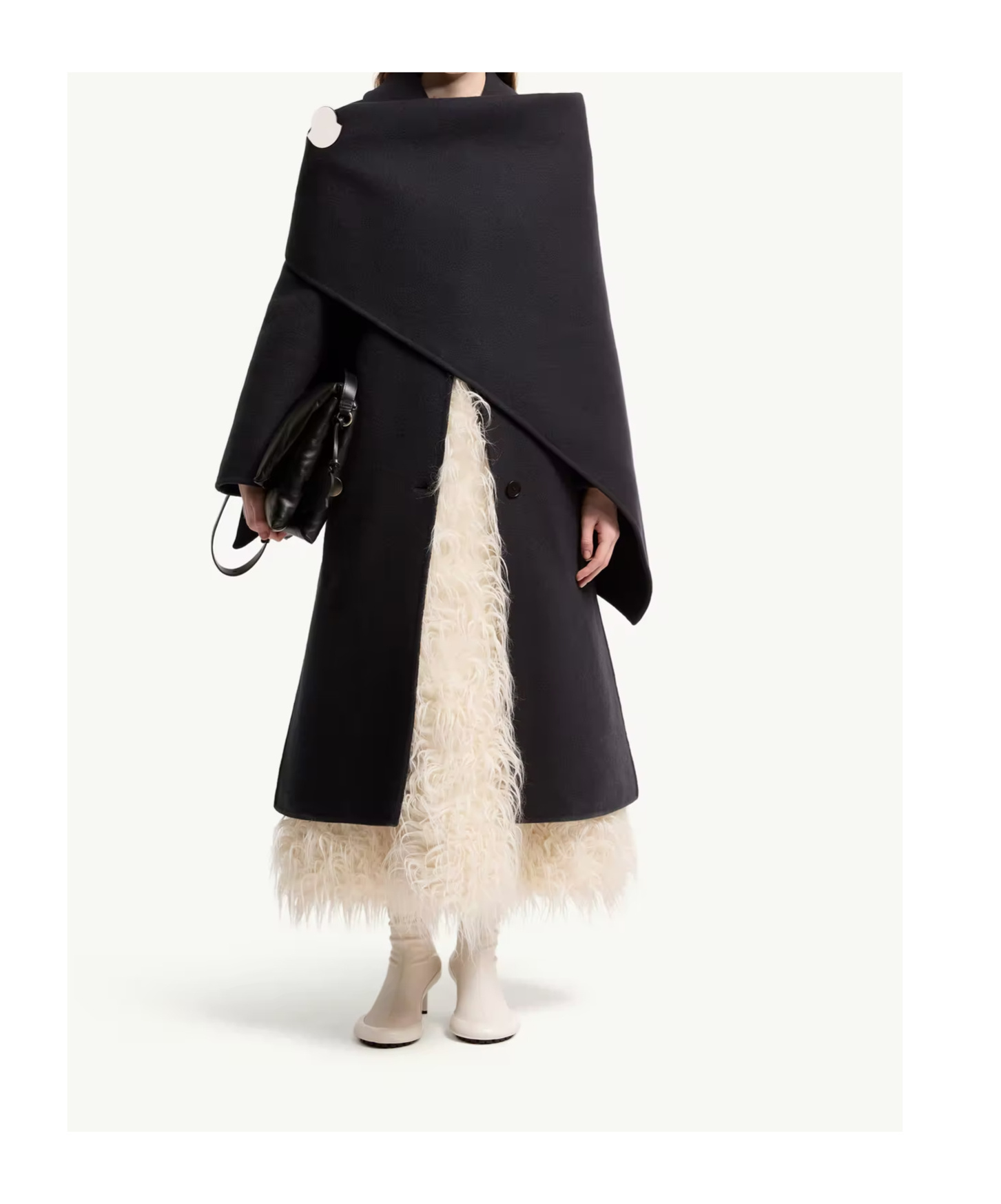 Moncler X Jil Sander Textured Midi Skirt In Neutral