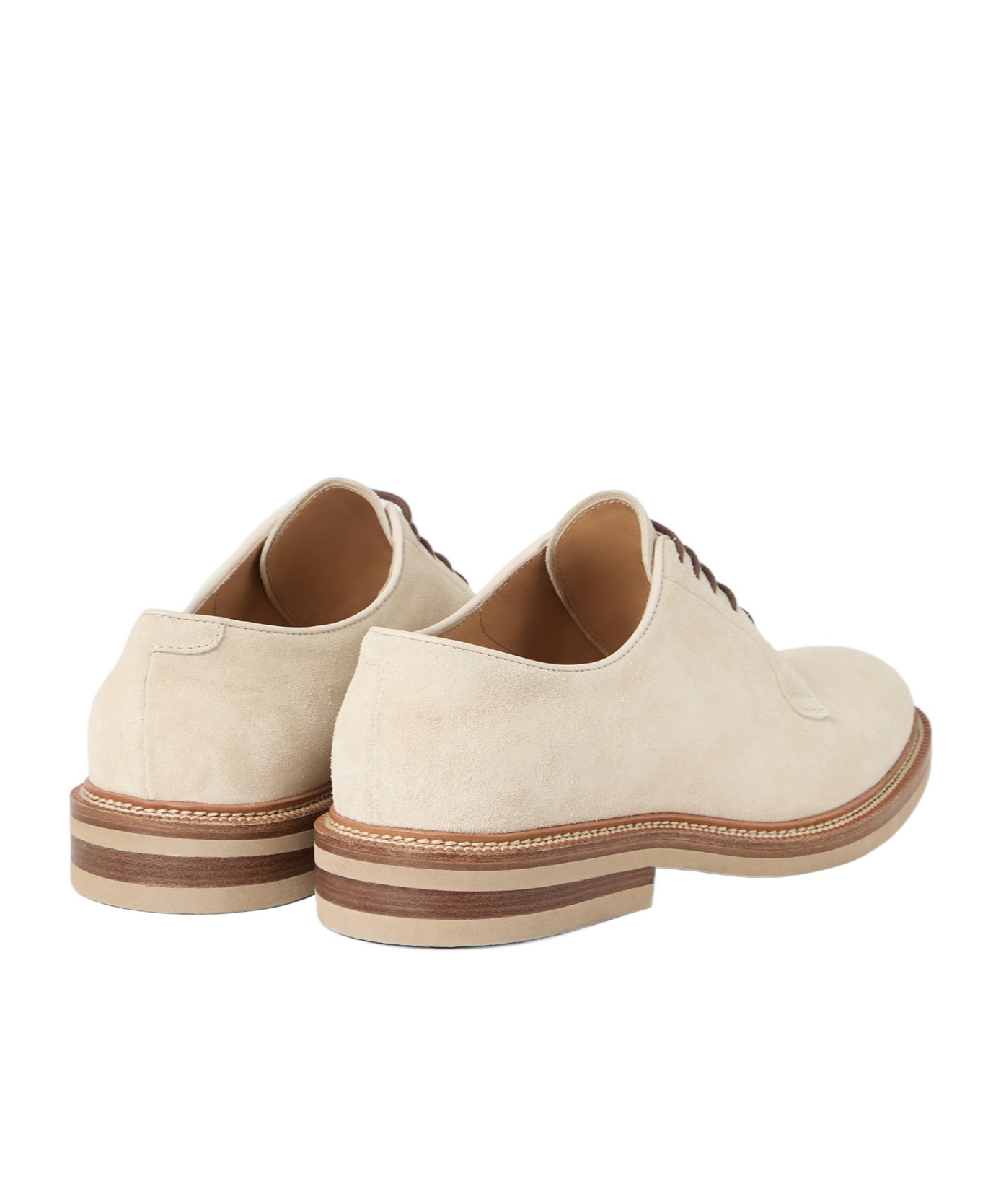 Brunello Cucinelli Lace-up Suede Derby Shoes