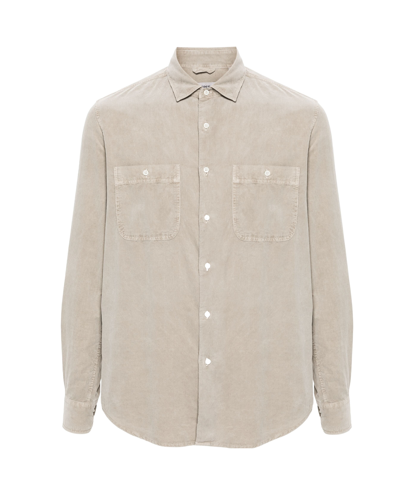 Aspesi Long-sleeved Shirt In Nude