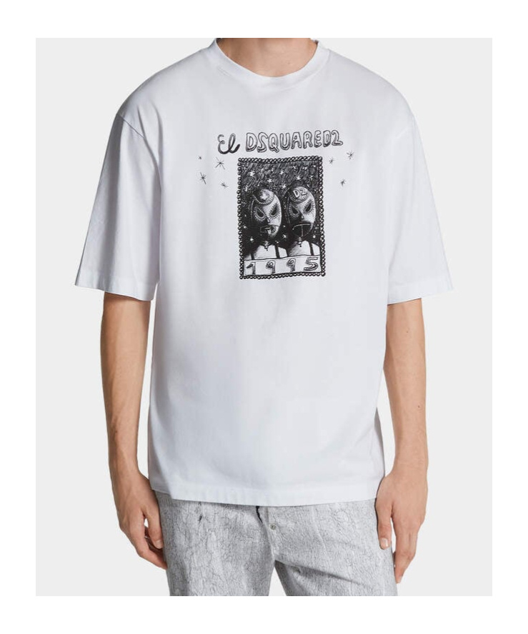 Shop Dsquared2 Graphic-print T-shirt In White