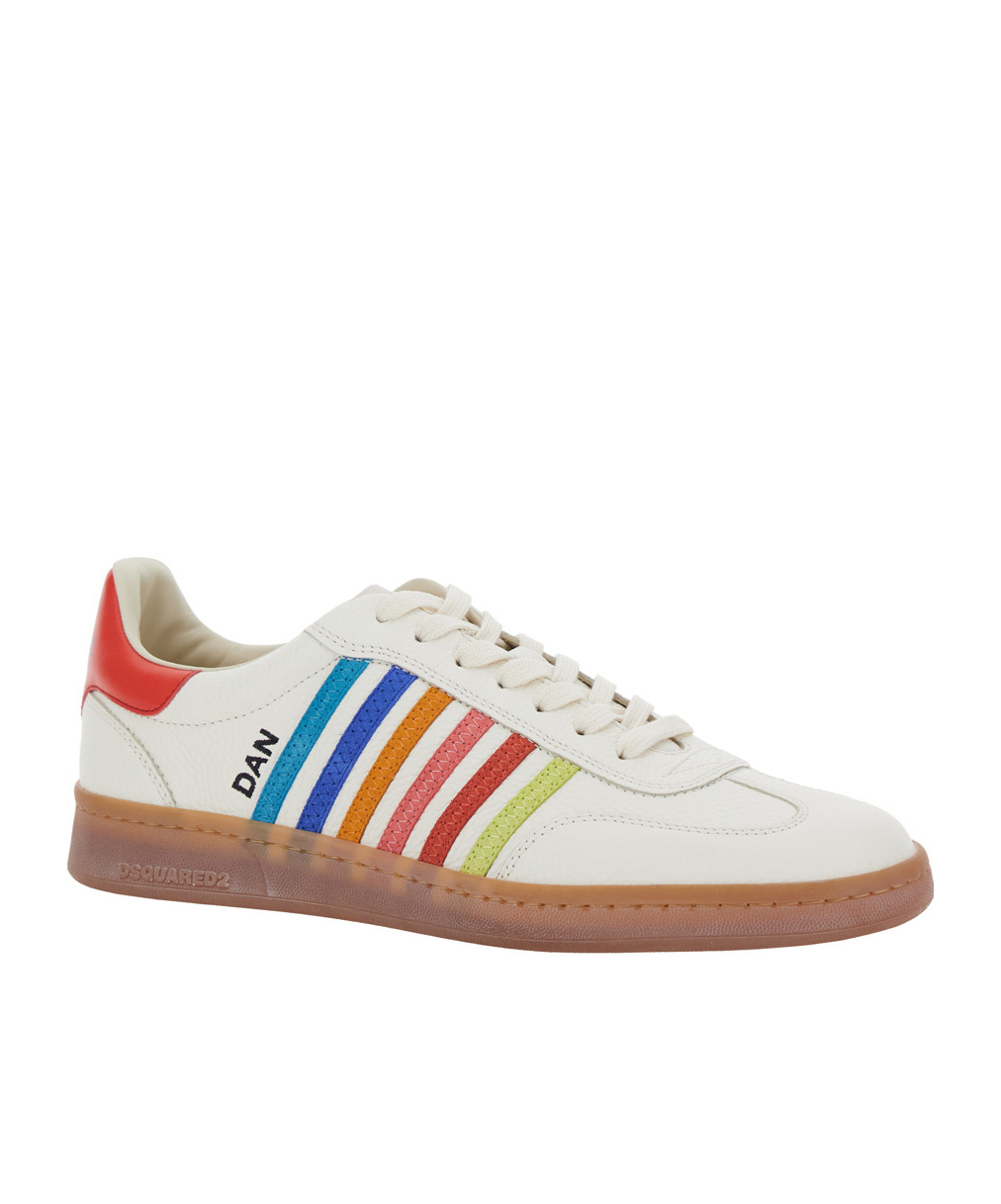 Shop Dsquared2 Boxer Sneakers In White