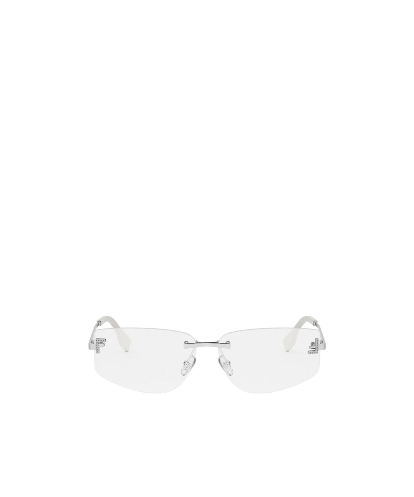 Fendi Geometrically Framed Flat Mirror In White