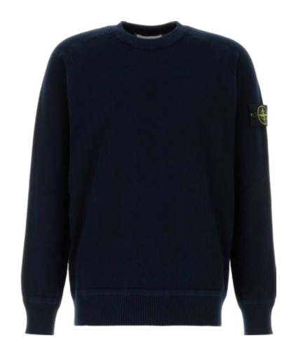 Stone Island Light Rws Pure Wool Sweater In Blue