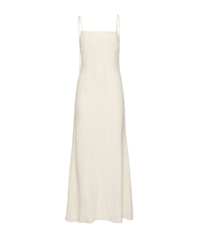 Gabriela Hearst Suspender Dress In White