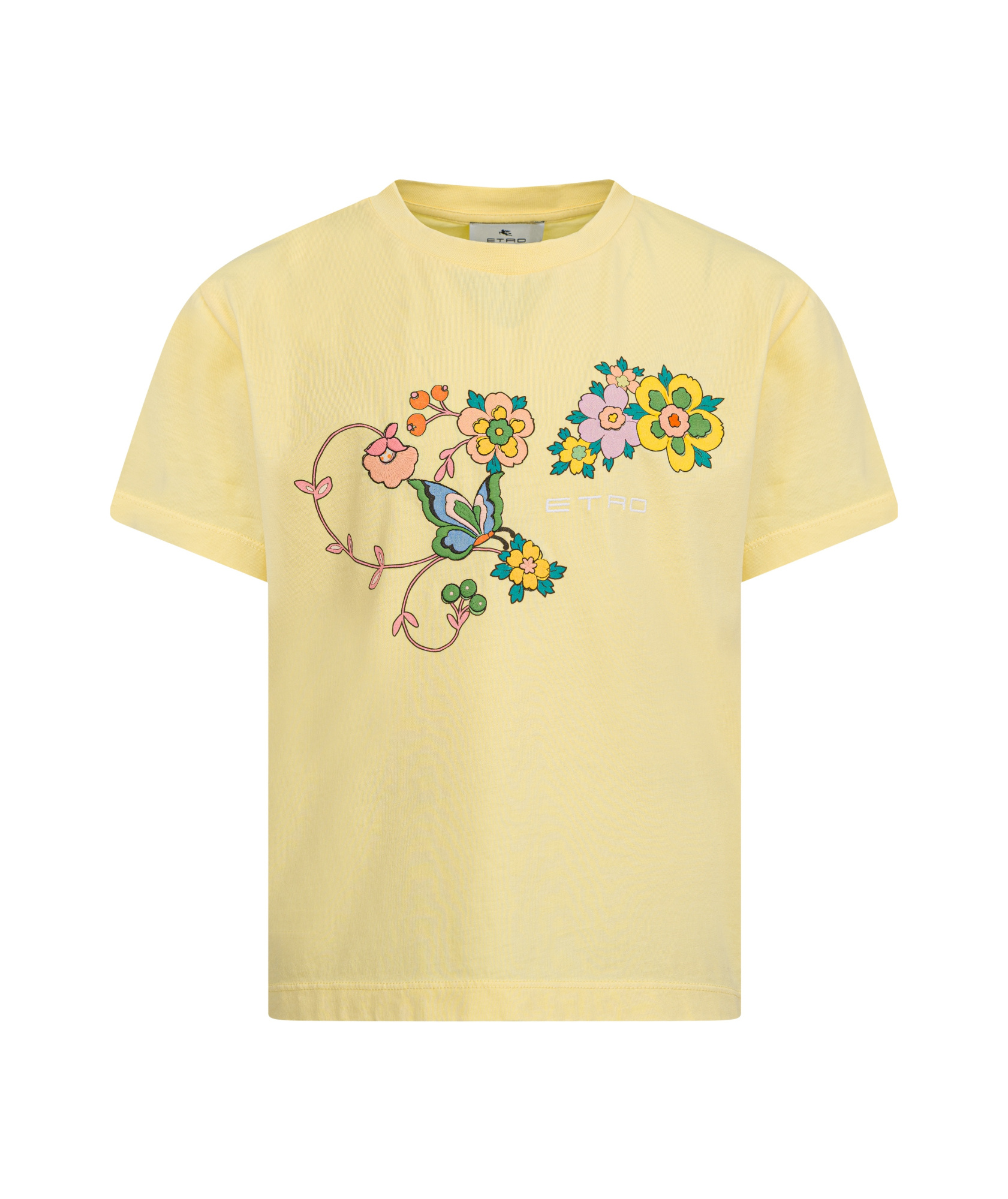 Etro Short-sleeved T-shirt In Yellow