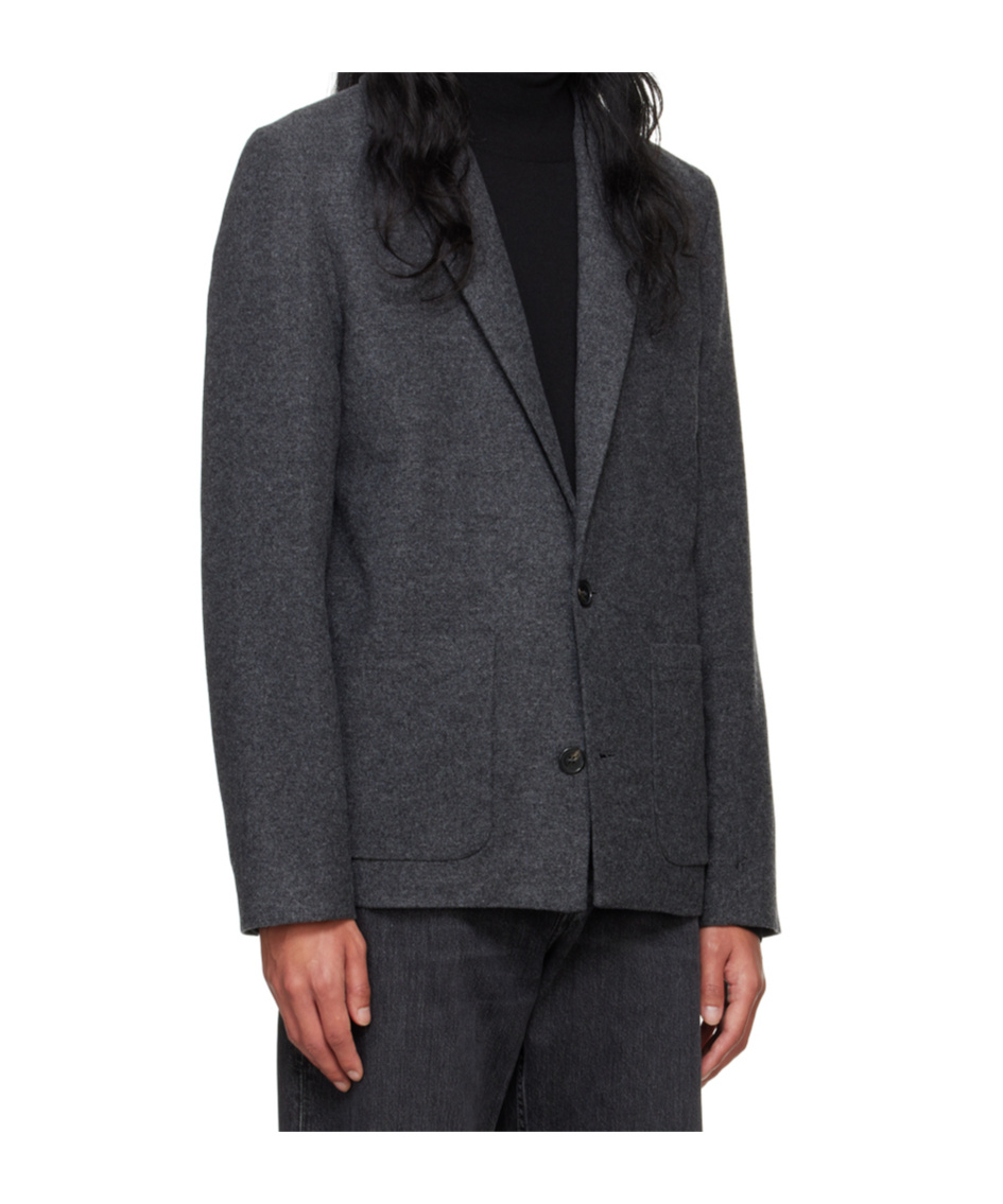 Apc Luc Jacket 48 Heather Charcoal Gray In Black