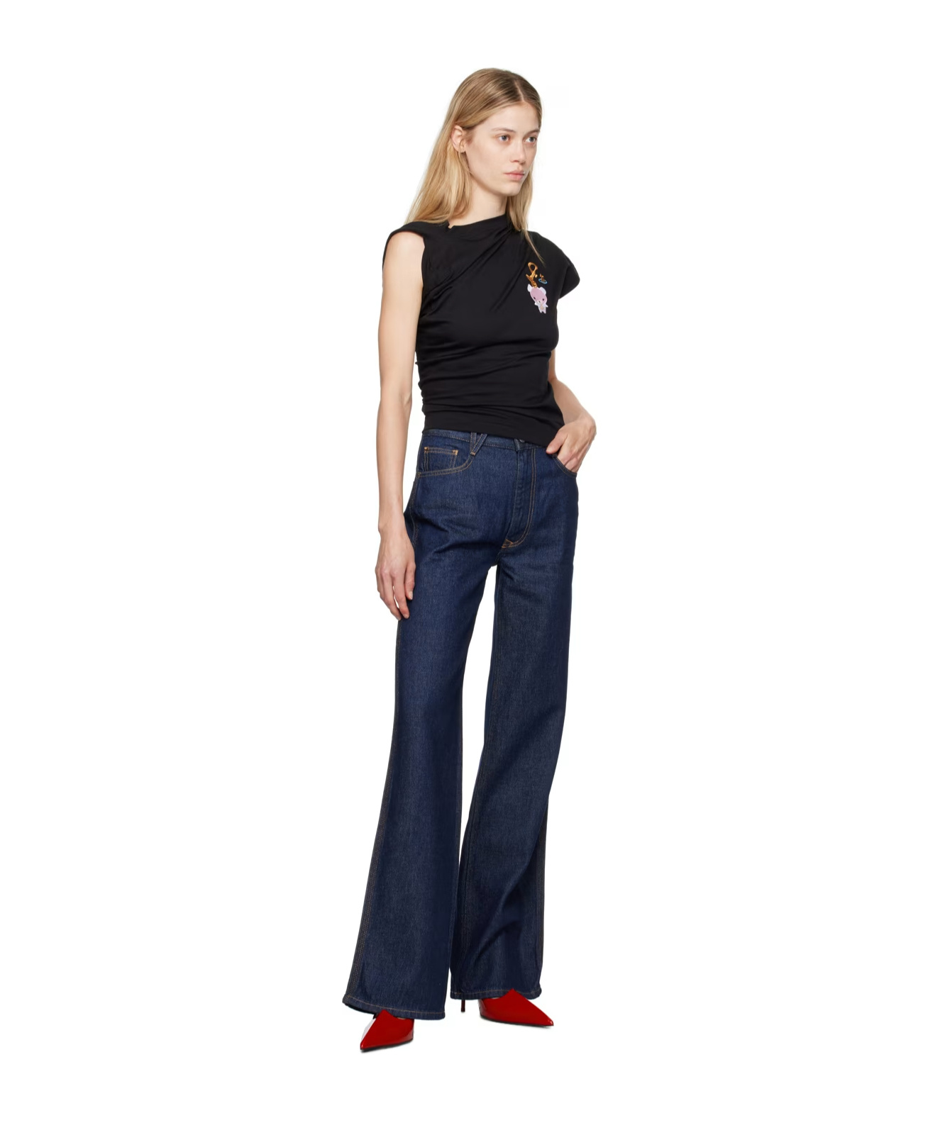 Shop Vivienne Westwood Bear Hebo T-shirt In Black