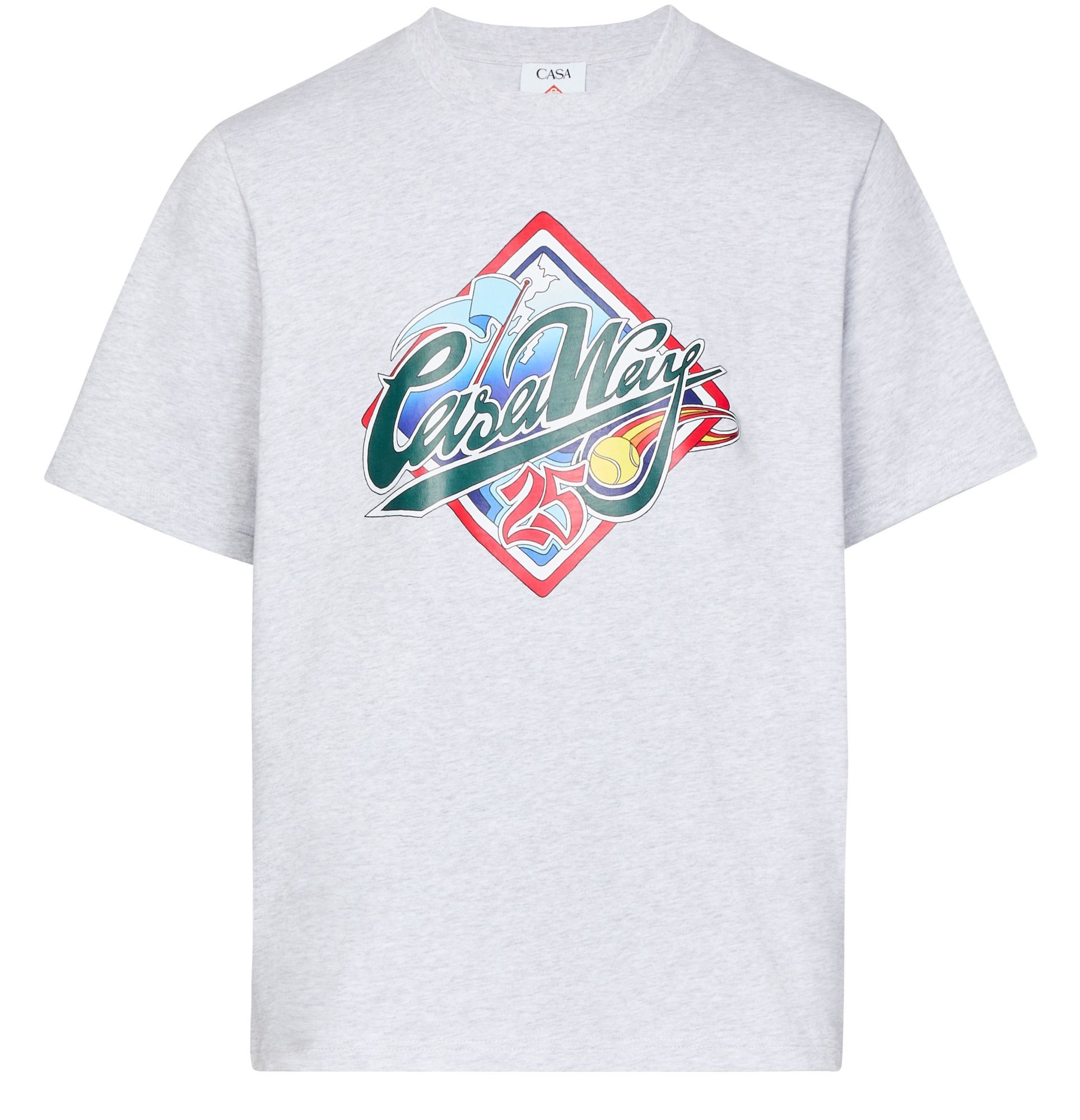 Casablanca Casa Way World Series Printed T-shirt In Gray