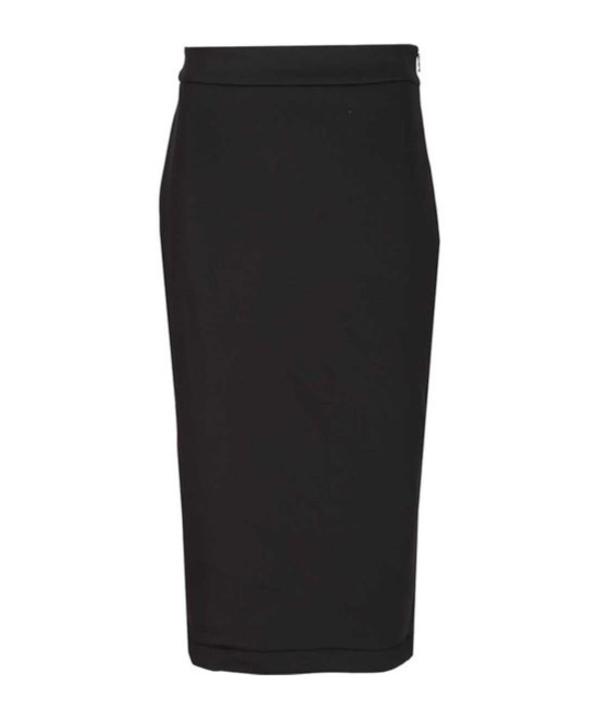 Moncler X Ee72 By Edward Enninful Neoprene Pencil Skirt In Black