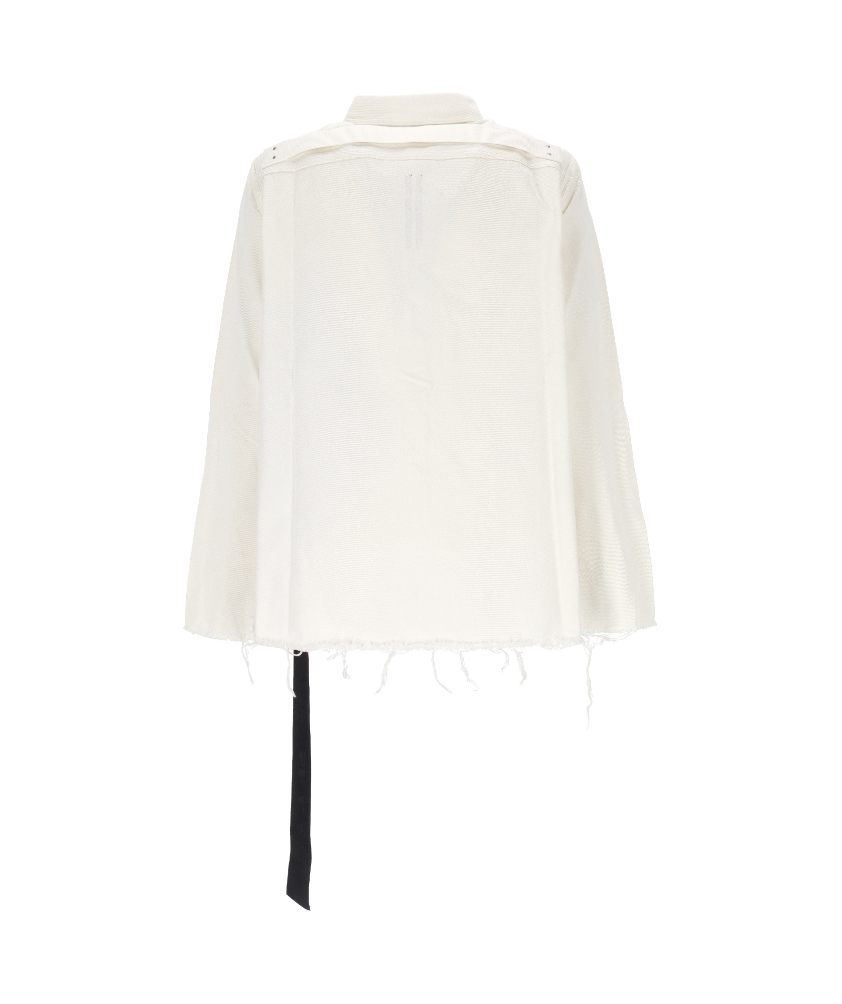 Rick Owens Drkshdw Opera Print Canvas Outer Shirt In White