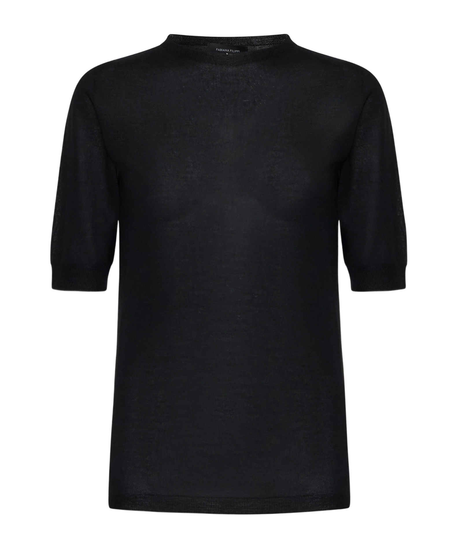 Fabiana Filippi Short-sleeved Sweater In Black
