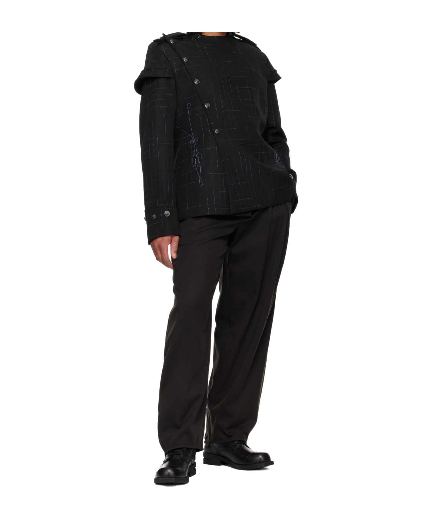 Kiko Kostadinov Men S Halics Trousers Jet In Black