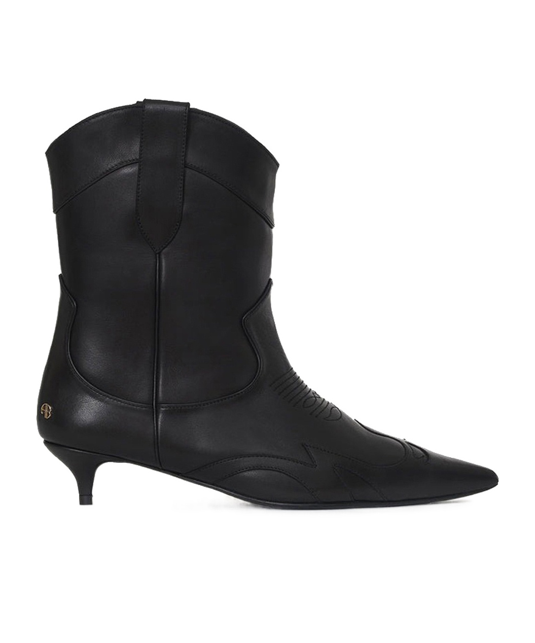 ANINE BING RAE LOGO-PLAQUE BOOTS 