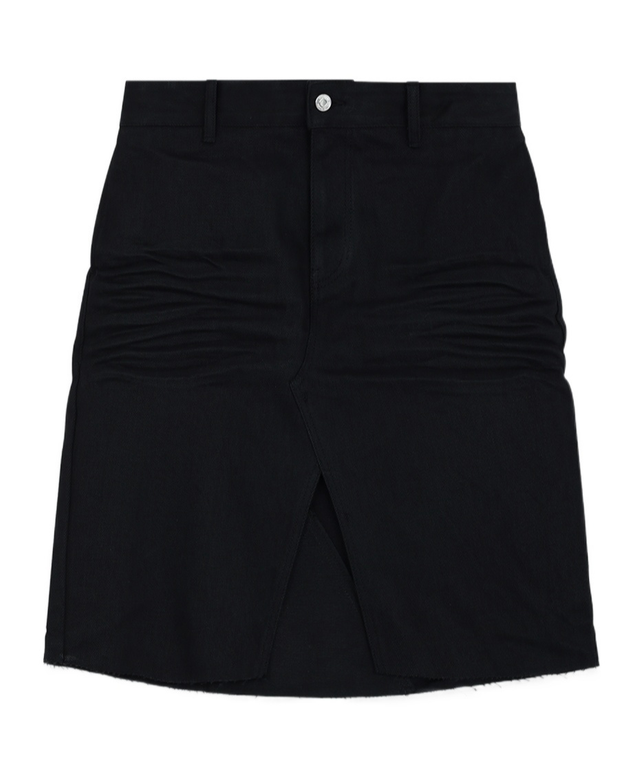 We11 Done Denim Skirt In Black