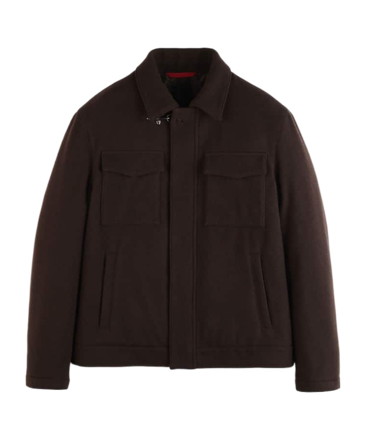 Fay Long-sleeved Casual Jacket In Black