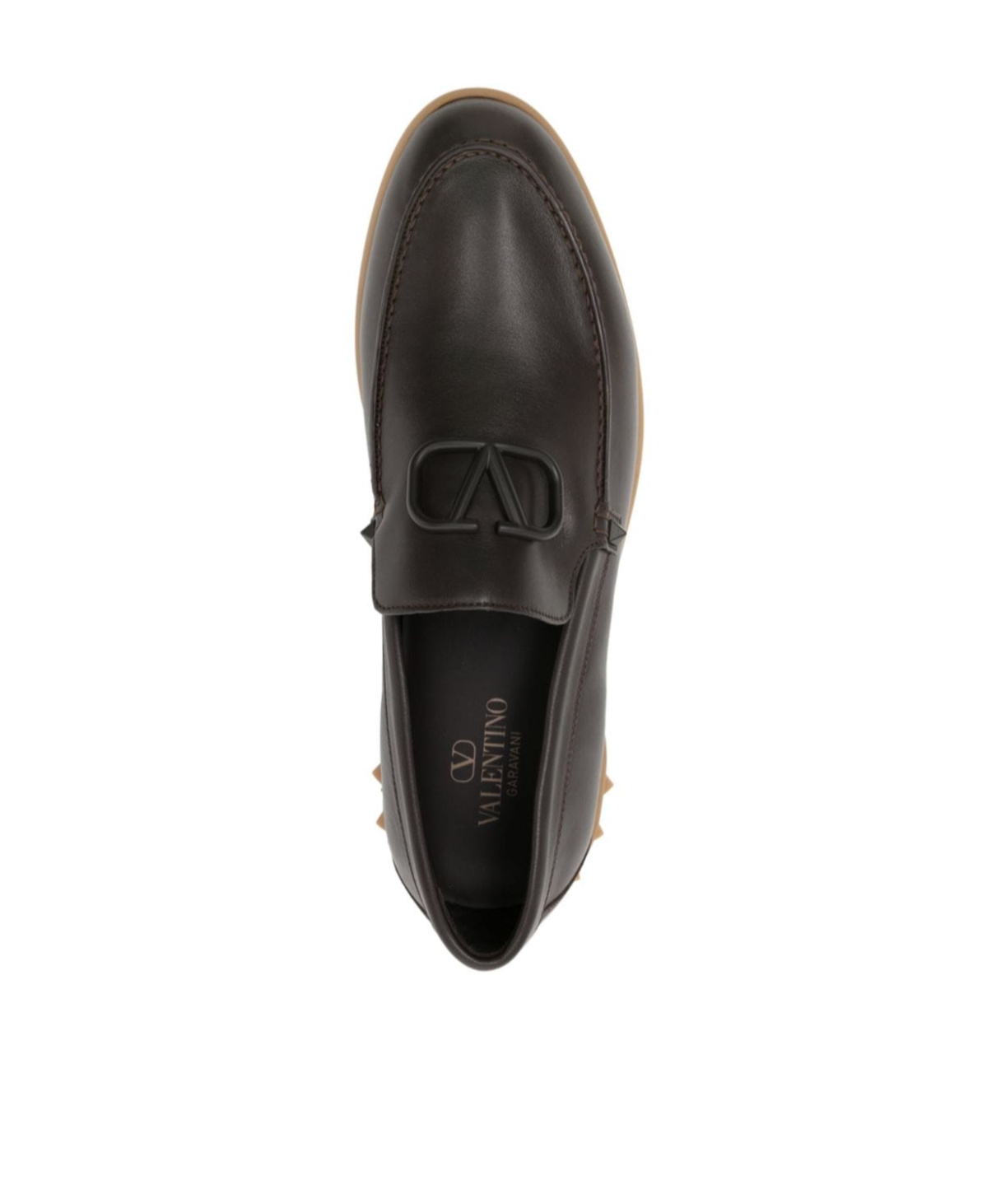 Valentino Leisure Flows Leather Loafers In Black