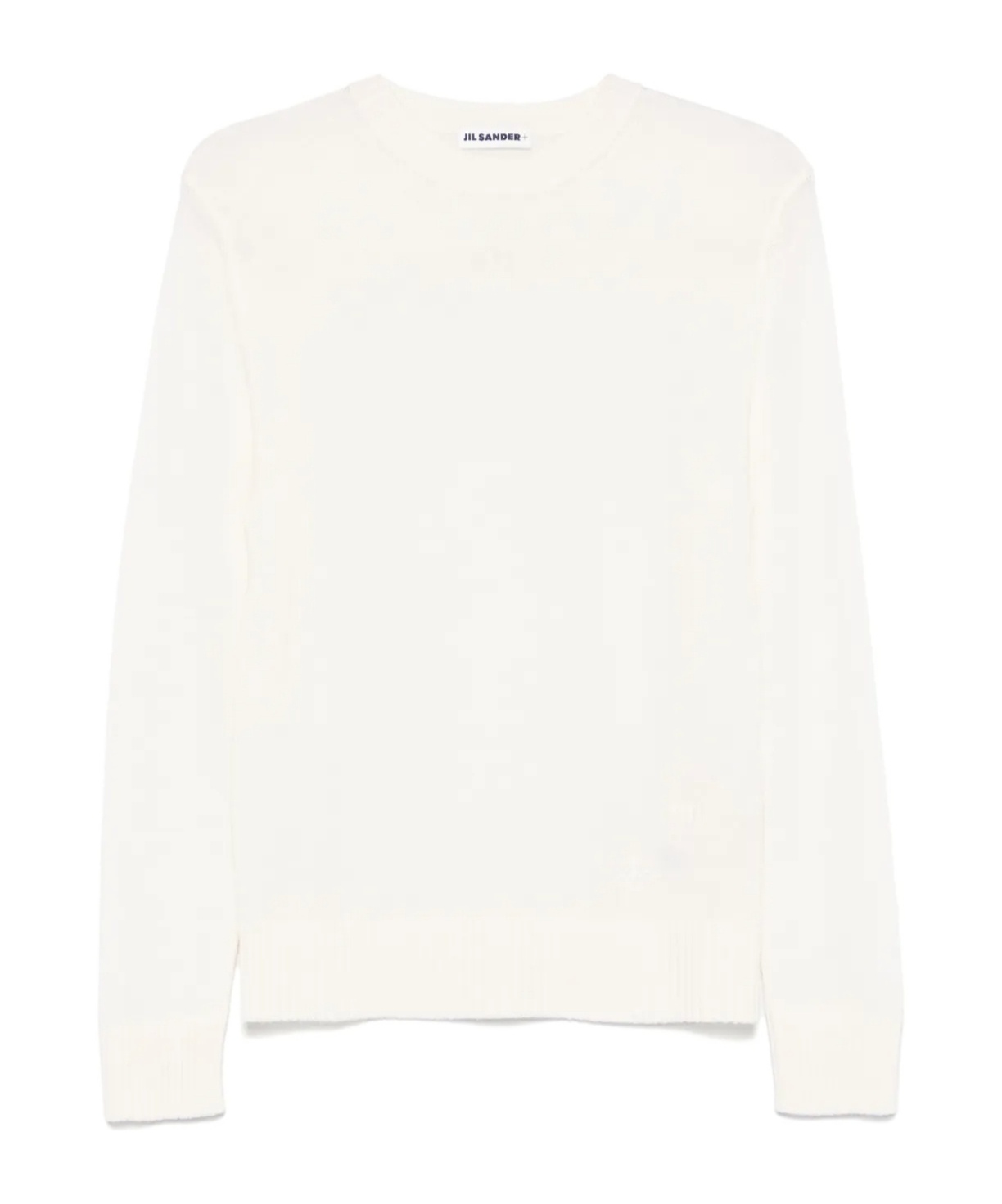 Jil Sander Crewneck Sweater In White