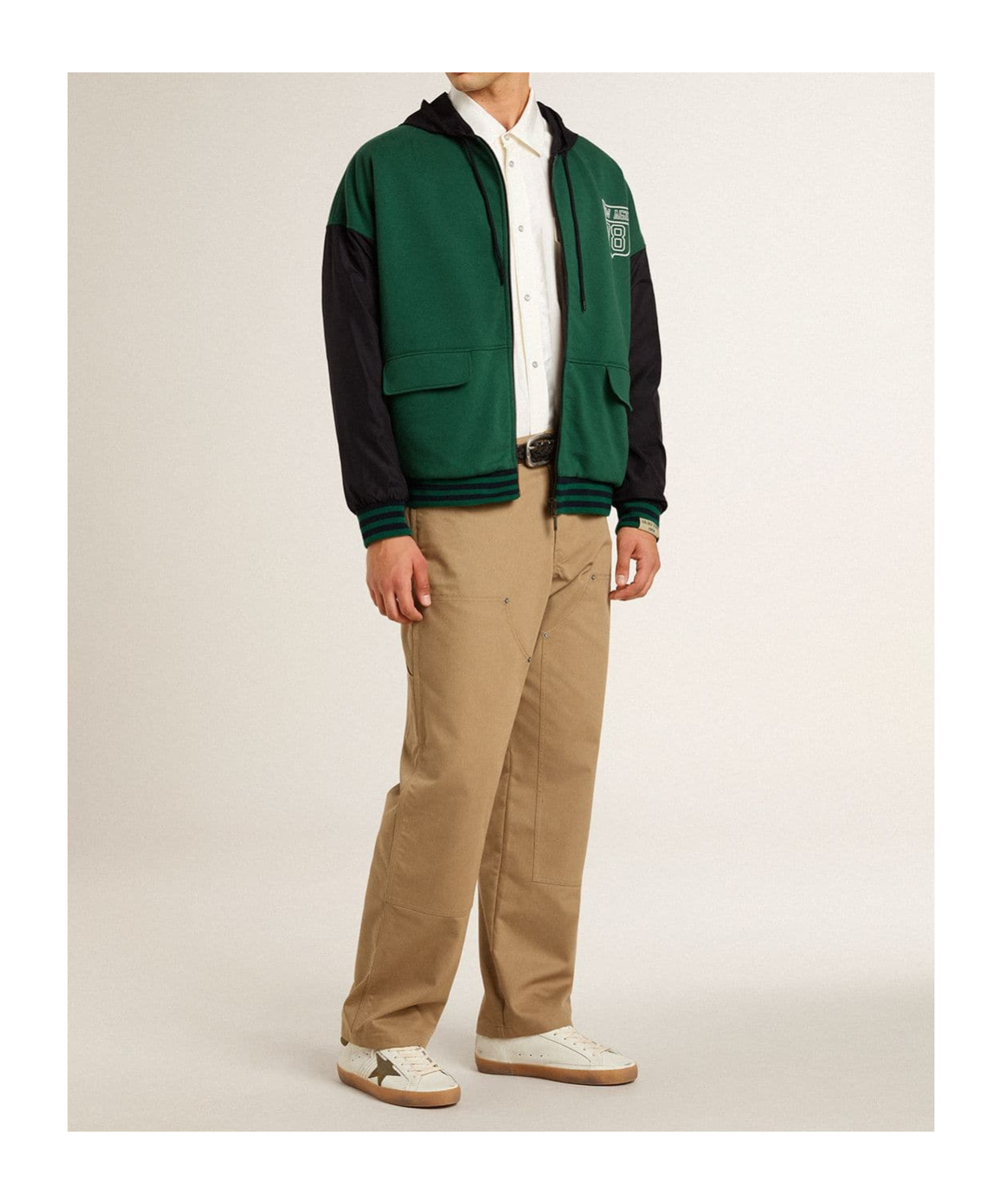 Golden Goose Unisex Reversible Over Zipped Hoodie In Green
