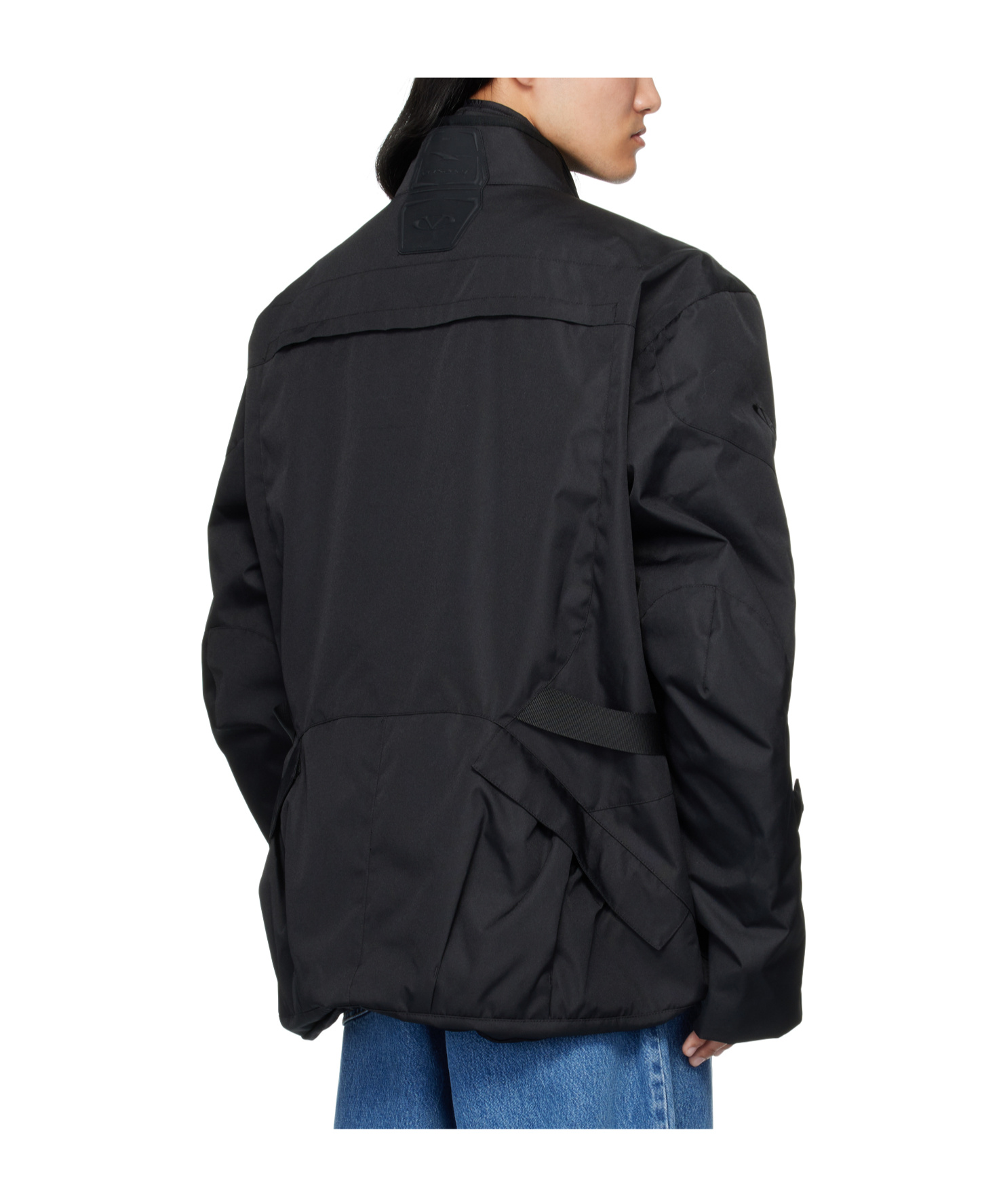 Vetements Biker Parka Jacket In Black