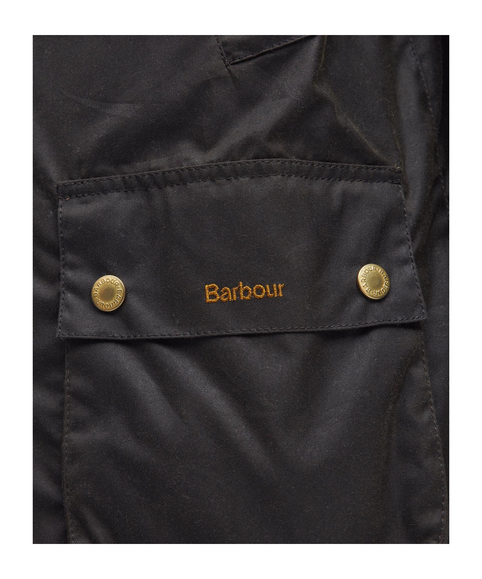 Barbour Allerstone Jacket Corduroy Collar In Black