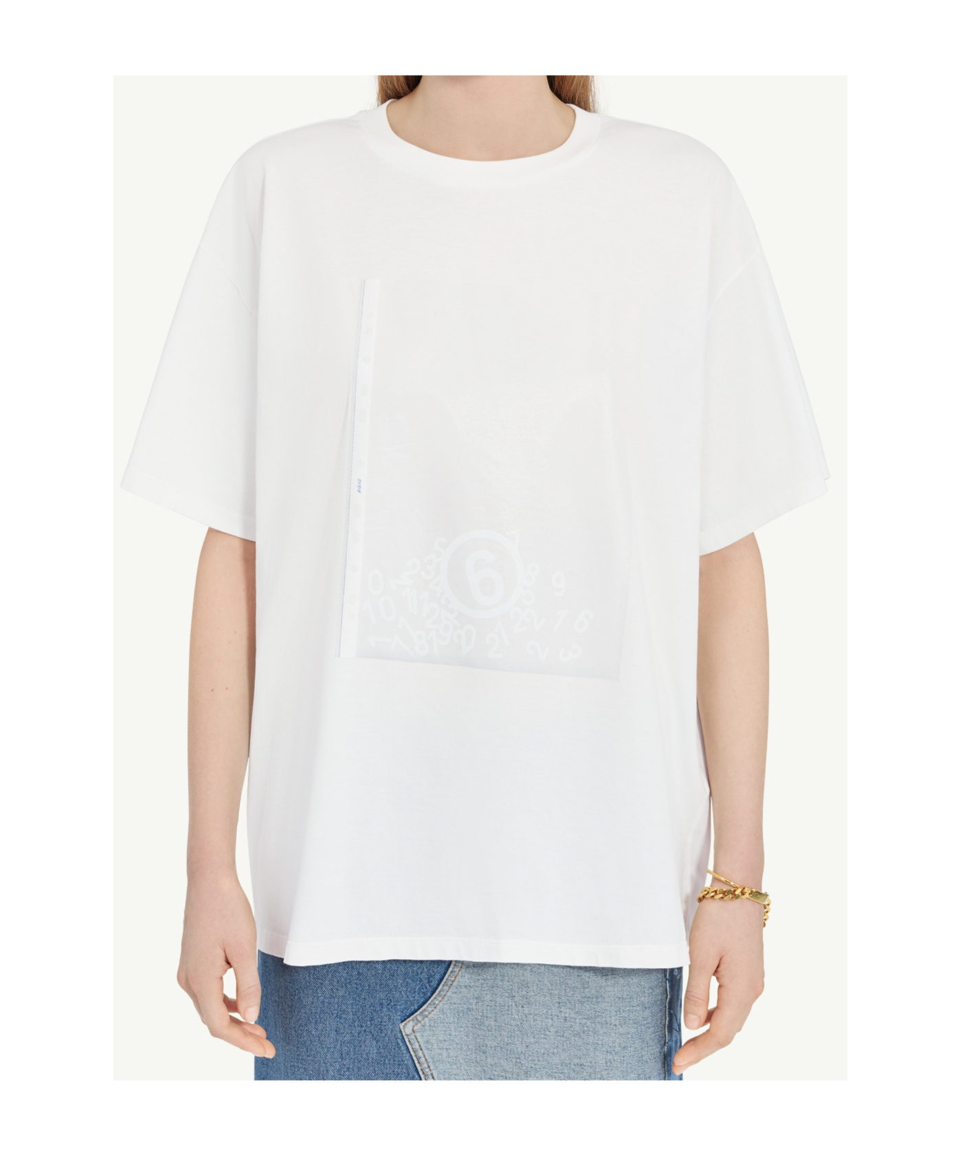 Mm6 Maison Margiela Cotton T-shirt In White